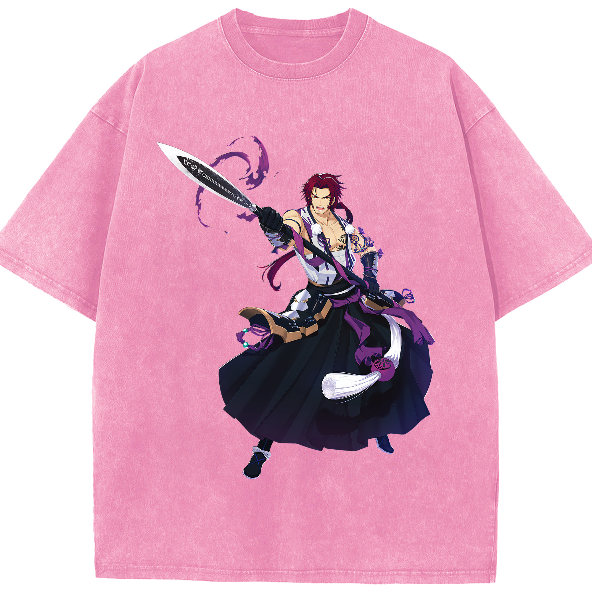 （画像用） 刀剣乱舞 Touken Ranbu 綿100% ヴィンテージ風 半袖Tシャツ（フロントプリント）
